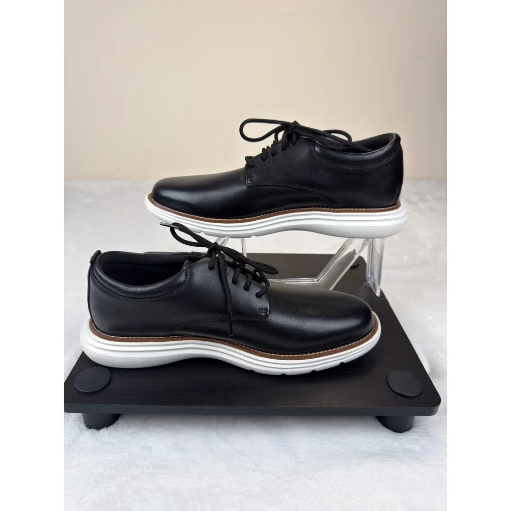 Cole Haan Grand Ultra Mens 8M Black Leather Oxford Shoes Comfort C39953 New